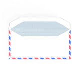 Enveloppe blanche Airmail- envoi par avion 110x220 mm (DL)
