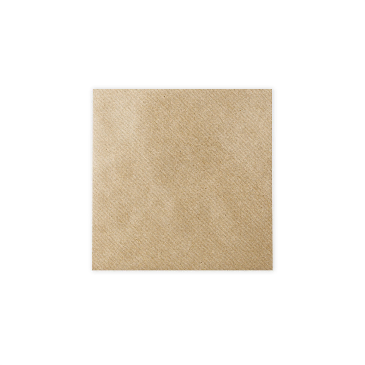 Enveloppe kraft striée 130x130 mm
