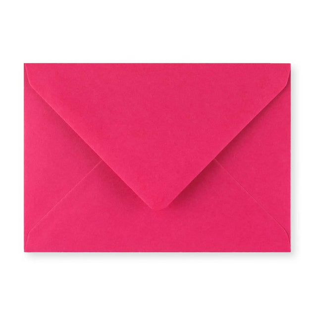 C6 Fuschia Pink Gummed V-Flap Greetings Envelope (114 x 162mm)