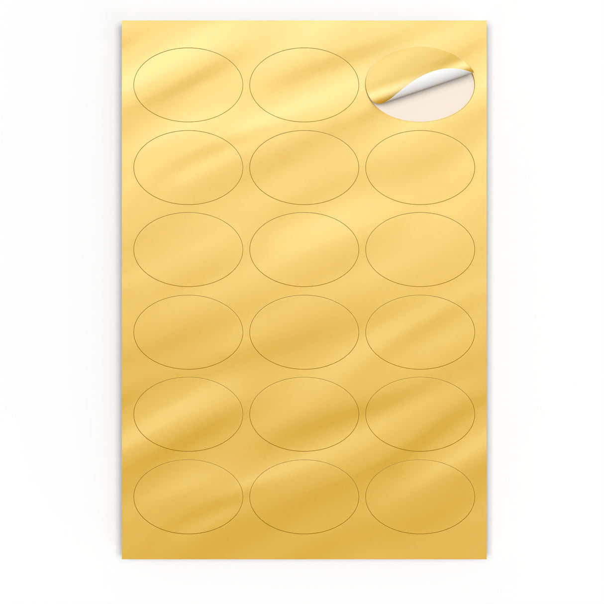 Étiquettes adhésives ovales