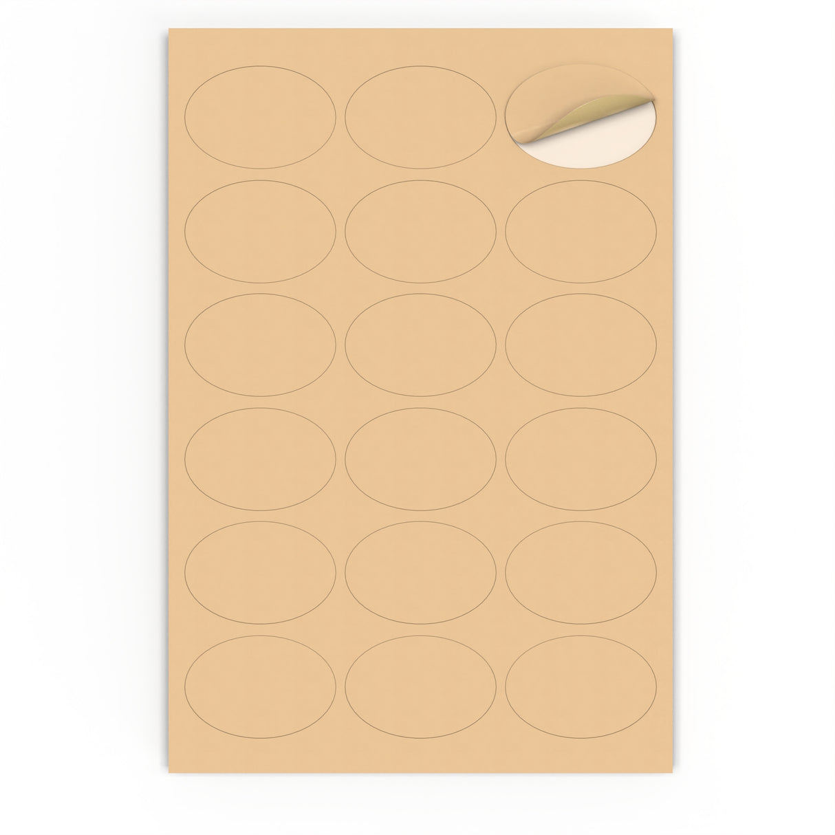 Étiquettes adhésives ovales