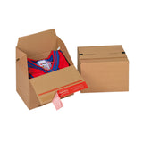 Boîtes en carton avec fermeture autocollante pour les envois