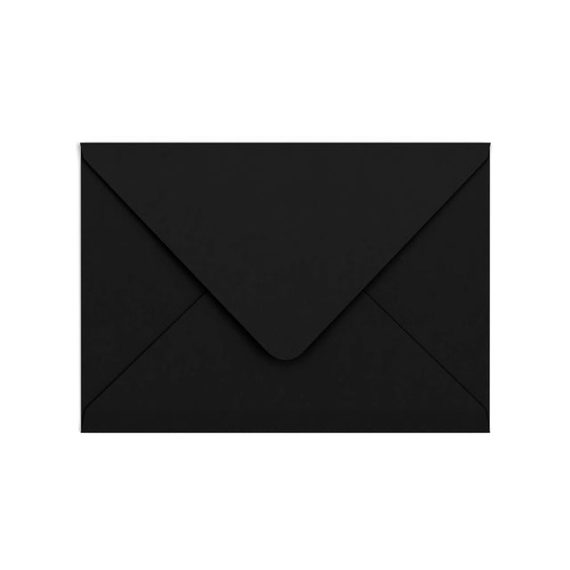 C5 Black British Made Gummed V-Flap Envelope (162 x 229mm)