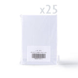 Cartes blanches à texture martelée, pliées en trois avec ouverture ovale – lot