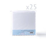 Cartes et enveloppes blanches à bord ondulé – lot