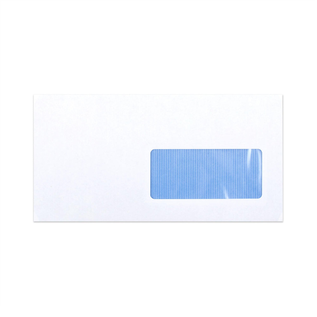 Enveloppe blanche avec impression intérieure – fenêtre 115x225 mm (DL+) 80gr/m²