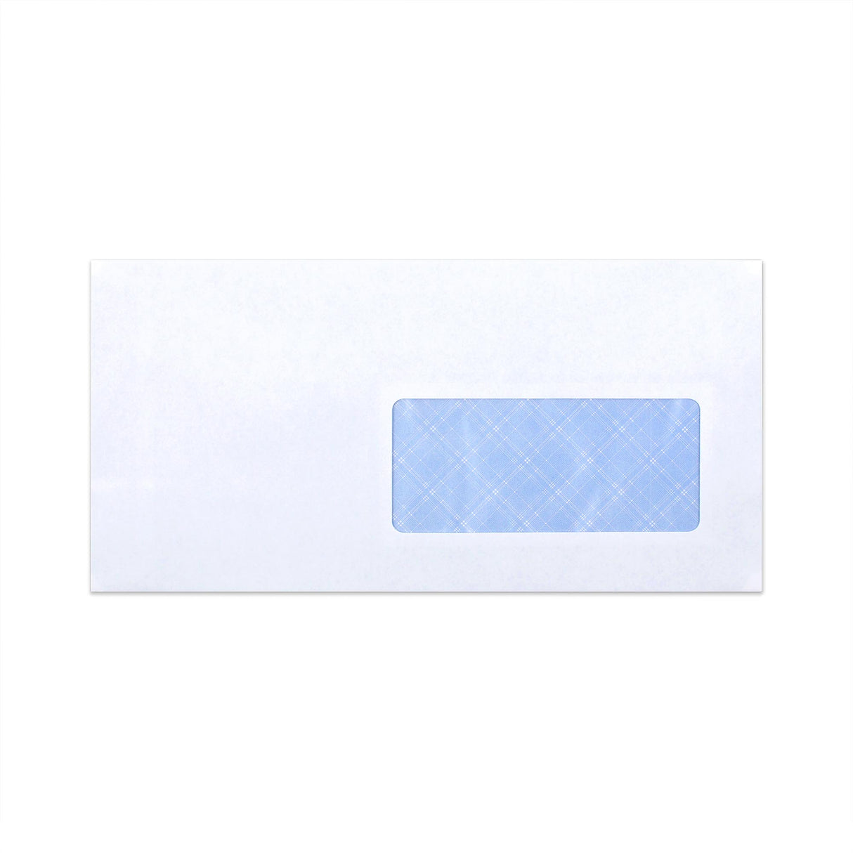 Enveloppe blanche avec impression intérieure – fenêtre 110x220mm (DL) 80gr/m²