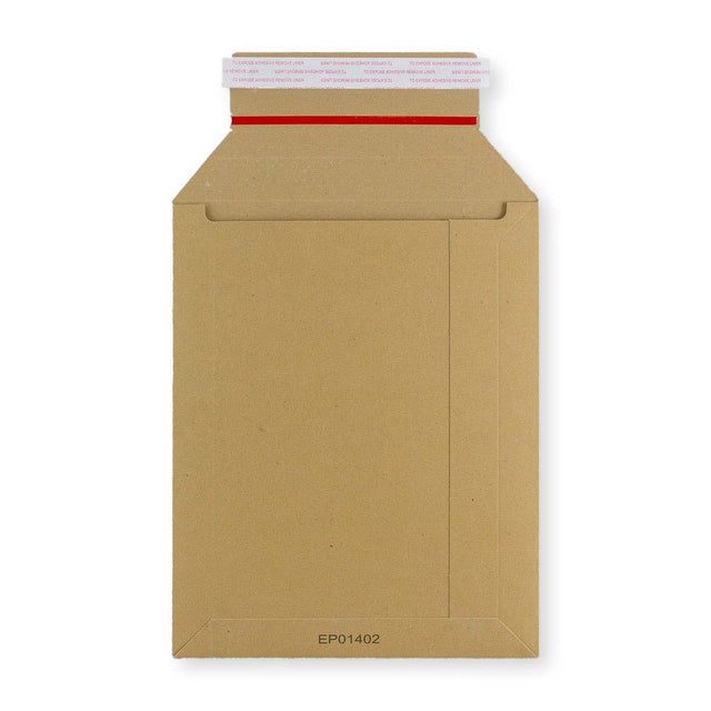 Manila Brown Peel & Seal Rigid Board Mailers Envelope (265 x 210mm)