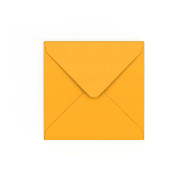 Dark Yellow Gummed V-Flap Envelope (130 x 130mm)