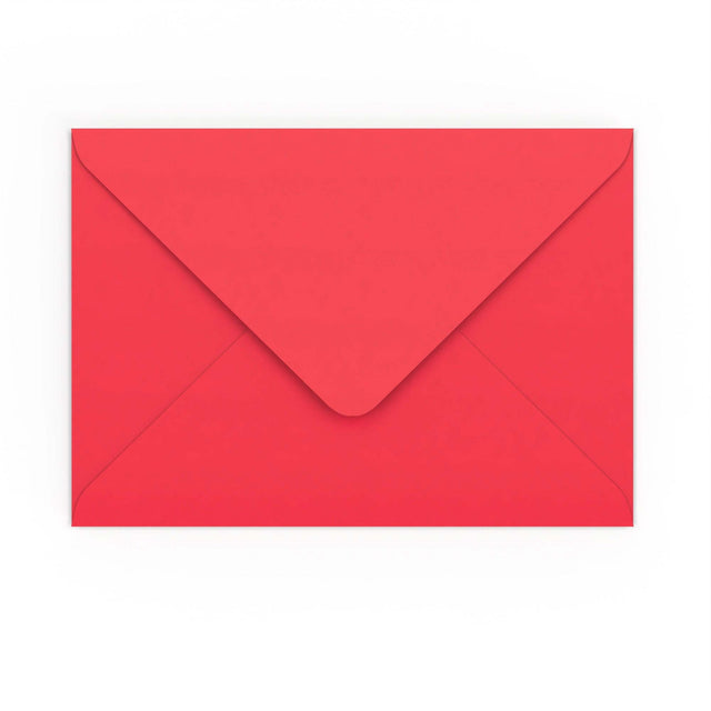 C5 Bright Red Gummed V-Flap Envelope (162 x 229mm)