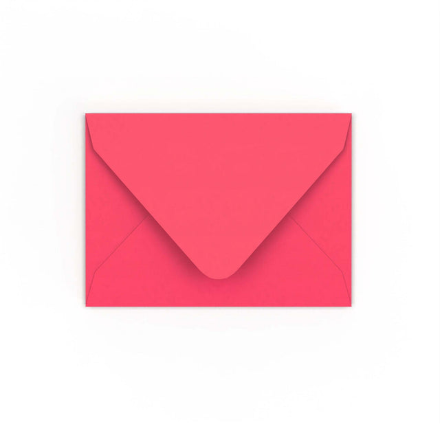 C7 Bright Pink Gummed V-Flap Envelope (82 x 113mm)