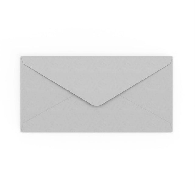 DL Pale Grey Gummed V-Flap Envelope (110 x 220mm)