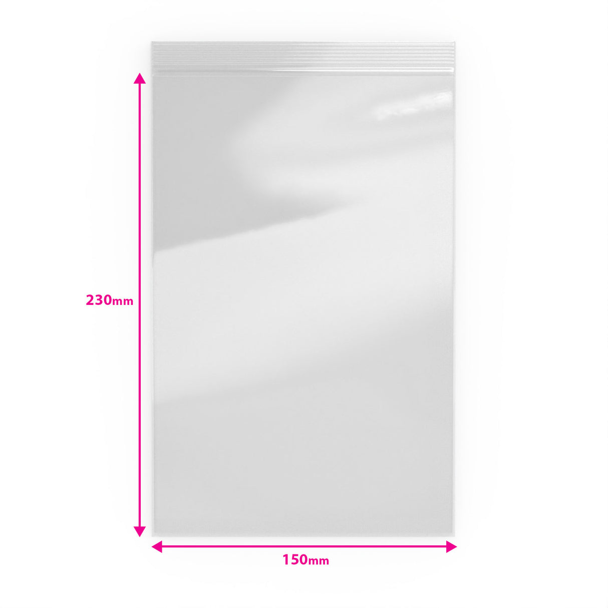 Sachets transparents Zip