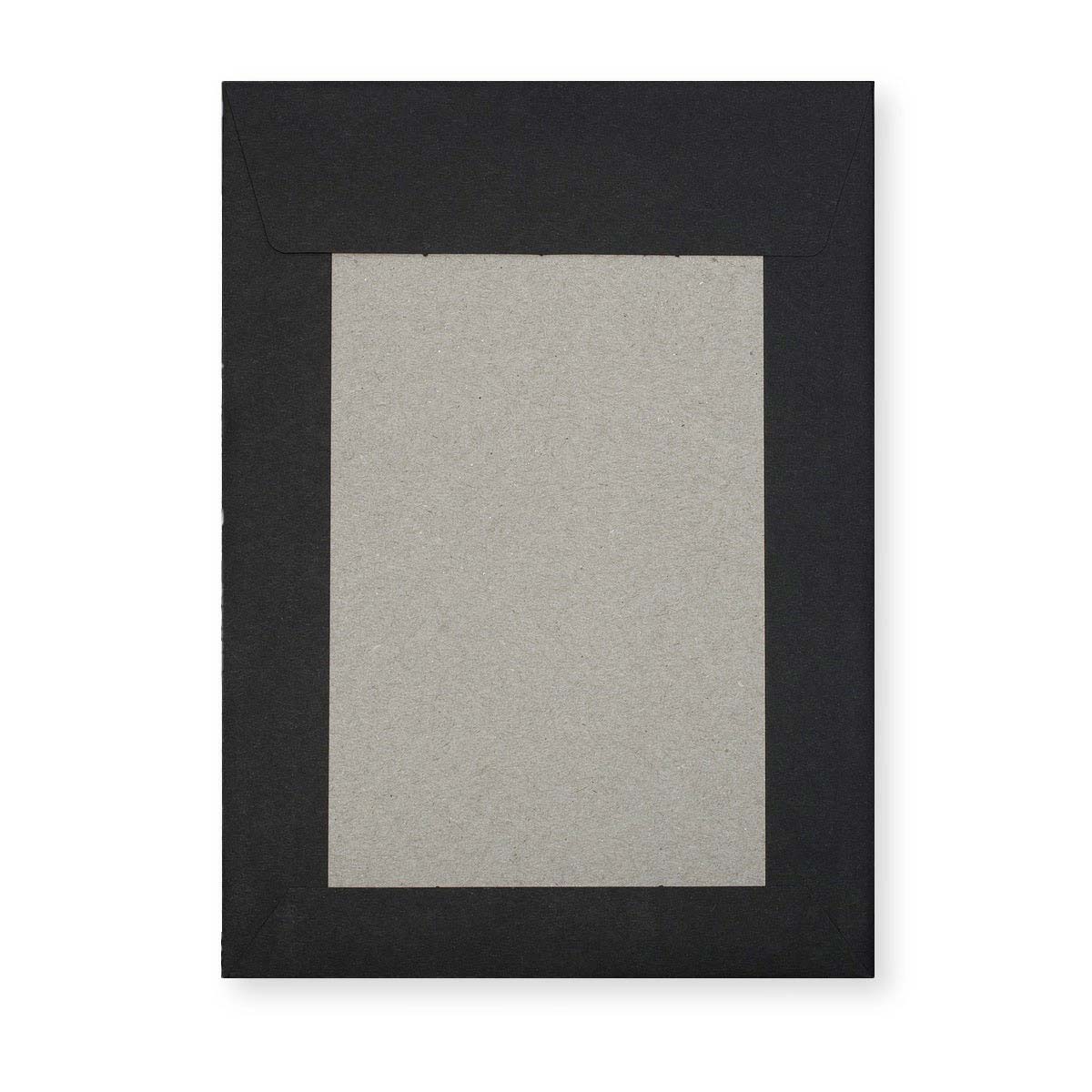 Enveloppe Noire avec Dos en Carton Rigide 229x162 mm (C5)