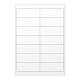 Étiquettes adhésives blanches et transparentes