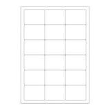 Étiquettes adhésives blanches et transparentes