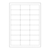 Étiquettes adhésives blanches et transparentes