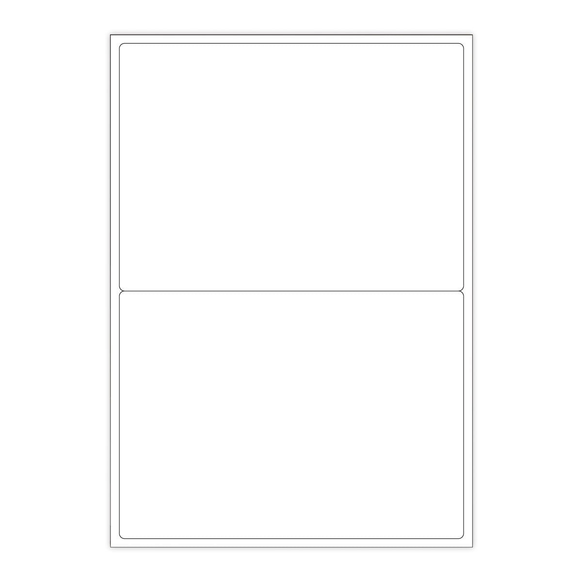 Étiquettes adhésives blanches et transparentes