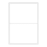 Étiquettes adhésives blanches et transparentes