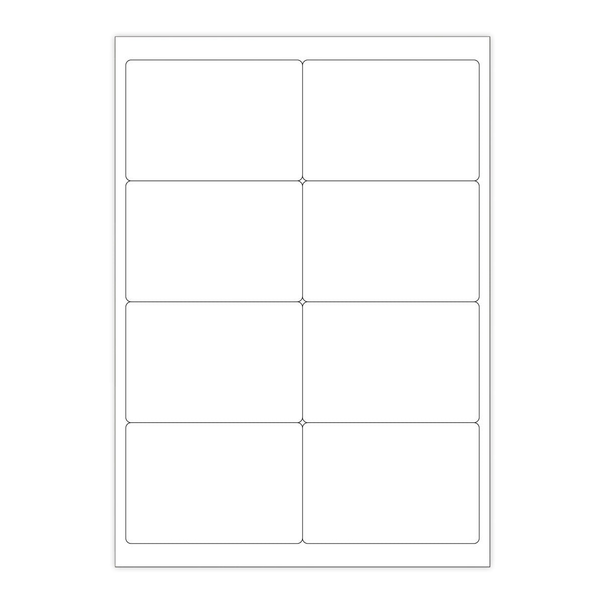 Étiquettes adhésives blanches et transparentes