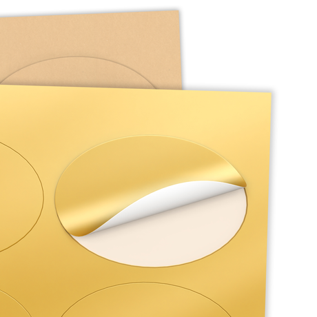 Étiquettes adhésives ovales