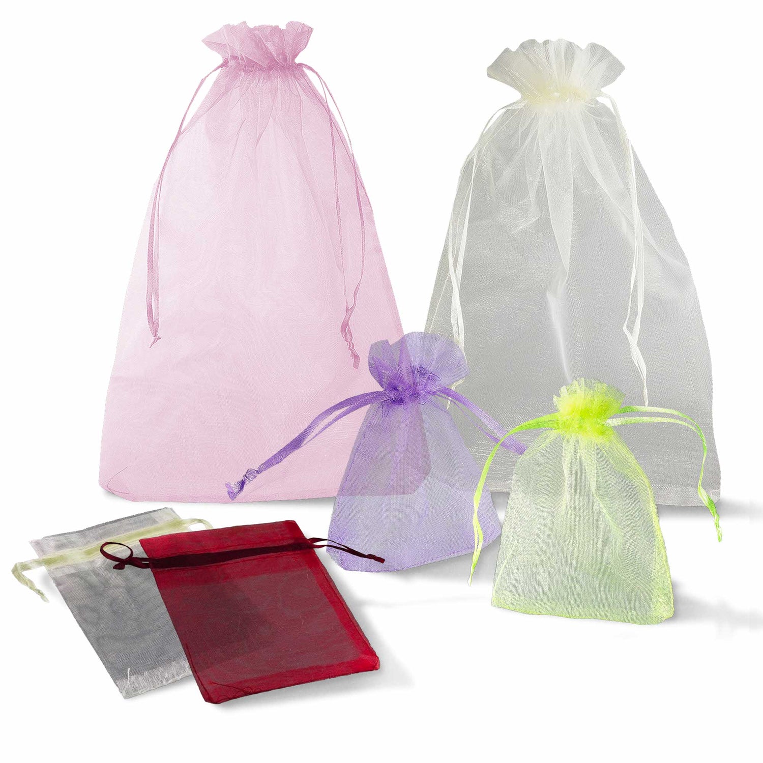 Carehabi - Lot de 100 sachets en organza multicolores, 10 x 15 cm Carehabi - Lot de 100 sachets en organza multicolores, 10 x 15 cm