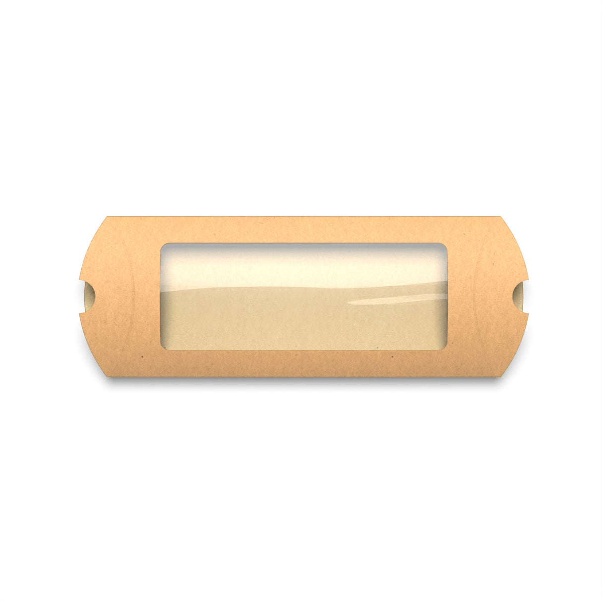 Boîtes oreillers Kraft avec fenêtre