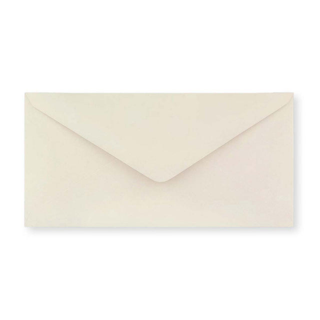 DL Ivory Wove Gummed V-Flap Envelope (110 x 220mm)