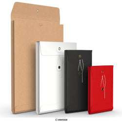 Enveloppes à soufflet à rondelle et ficelle - Fermeture Japonaise