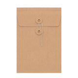 Enveloppes à soufflet à rondelle et ficelle - Fermeture Japonaise