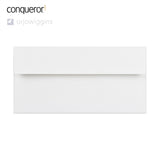 Enveloppe conqueror vergé blanc glacier 110x220 mm (DL)